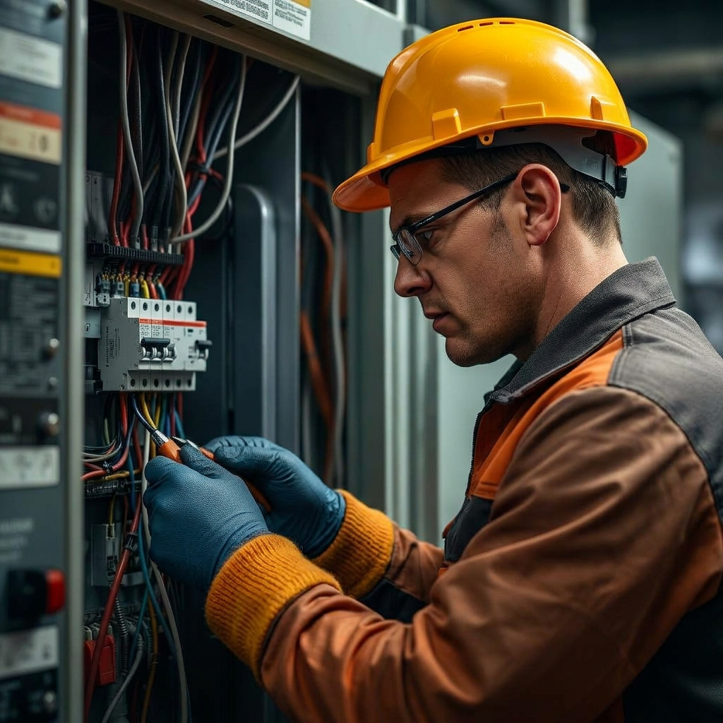 Fire protection tools on technical blueprint